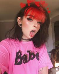 Pin By Suuuu On Right Lady Aesthetic Hair Split Dyed Hair Hair Color For Black Hair