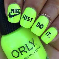Instagram Media By Gabbysnailart Nike Nail Nails Nailart Kuku Neon Desain Seni Kuku Kuku Cantik