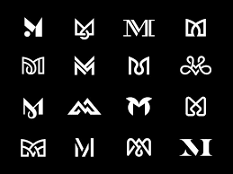 M Eighth Finals Geometric Logo Monogram Logo Design Logo Design