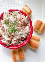 My recipe uses only imitation crab, crisp cucumber and sweet corn kernels. Healthy Imitation Crab Meat Salad Recipe Crab Salad Recipe Healthy Imitation Crab Salad Crab Recipes Healthy