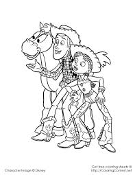 Click on print link of your choice, if you want a jessie image for coloring yourself then you need to click on print jessie coloring page (b/w) link. Woody And Jessie Toy Story Coloring Pages Cartoon Coloring Pages Disney Coloring Pages