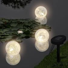 Solar Bowl 3 Led Floating Ball Light For Pond Swimming Pool Floating Pool Lights Pond Lights Ball Lights
