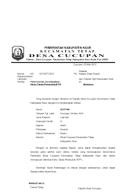 Contoh surat jalan dari desa untuk pengiriman barang dengan menggunakan tabel 7. Contoh Surat Nota Dinas Kepala Desa Cute766