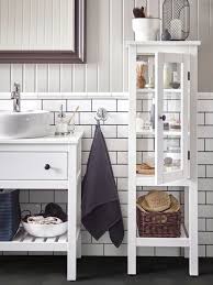 And if you would like to add lighting to make your collection shine, check out our glass display cabinets. Hemnes White High Cabinet With Glass Door 42x38x131 Cm Ikea Glass Cabinet Doors Bathroom Furniture Ikea