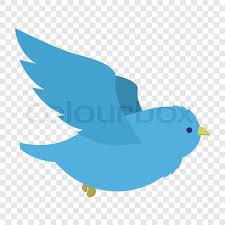 Moral animated/cartoon story for kids. Flying Blue Bird In Cartoon Style On Stock Vector Colourbox