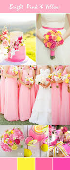 Stunning Bright Pink Wedding Color Ideas With Invitations For Spring Summer Elegantweddinginvites Com Blog Yellow Wedding Theme Pink Wedding Colors Bright Pink Wedding