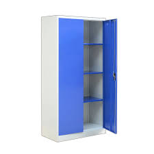 Individual doors on both sides help conceal your personal belongings. China Company Cabinet 2 Door Metal Storage Cabinet Photos Pictures Made In China Com