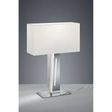 Trio Nestor Modern Silver Metal Table Lamp Ideas4lighting Go with a sculptural base if you want to add some drama. trio lighting nestor modern silver metal table lamp