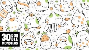 To bring the story to life and to play with. 30 Cute Doodle Monsters Kawaii Doodle Characters For Inspiration Youtube