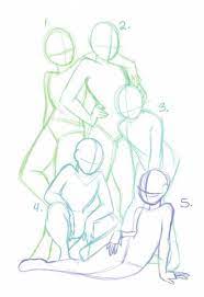 46 Ideas Drawing Poses Two People Friends Drawings Of Friends Art Reference Drawing Reference Poses Anime, manga girl, reference, drawing base. pinterest