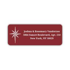 We all love holiday parties, and these address labels will remind you of those parties every time you use. Christmas Return Address Labels Star Of Bethlehem Dazzling Daisies
