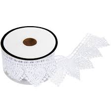 White Heart Drop Lace Trim 1 1 2 Hobby Lobby 1092659