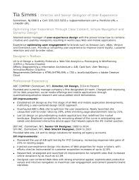 One or two column templates, it's up to you. Sample Resume For An Experienced Ux Designer Monster Com