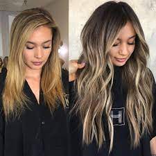 Before After W Habit Hand Tied Extensions Dark Blonde Hair Long Hair Extensions Before And After Hair Extensions