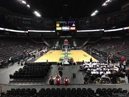 spokane arena section 122 basketball seating rateyourseats com