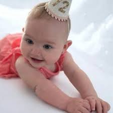 Buy 1/2 Birthday Girl Hat Half Birthday Baby Party Hat Baby Pink Blush  Lilac White Glitter Hat Pale Gold Glitter 1/2 Online in India