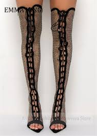 Spring Autumn Women Rhinestone Thigh-High Boots Sexy Open Toe Stilettos  Over-the-knee Boots Cross Lace Up High Heels Party Shoes - AliExpress 322