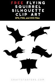 Free Flying Squirrel Silhouette Clip Art Squirrel Silhouette Silhouette Clip Art Flying Squirrel