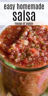 But for a spicer taste, you can use 1. Easy Homemade Salsa Restaurant Style Recipe In 2020 Easy Homemade Salsa Homemade Salsa Homemade Salsa Recipe