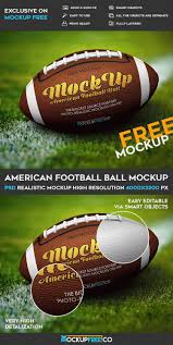 Free American Football Mockup In Psd American Football Mockup Psd Football Ball American Football Football