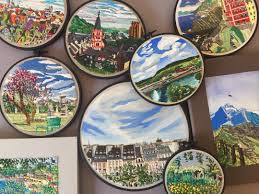 Mixed media embroidery happiness | ihanna's blogihanna's blog. Mixed Media Embroidery Is A Unique Take On Travel Memories
