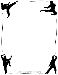 Karate Border Clip Art Page Border And Vector Graphics Kyokushin Karate Karate Karate Martial Arts