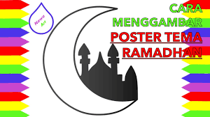 Biasanya untuk anak usia dini yang duduk di bangku tk ataupun paud akan menerima pelajaran mewarnai. Menggambar Poster Tema Ramadhan Cute766