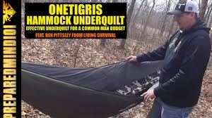 Using adjustable shock cords, setup is a breeze, making it a win for those colder months when fingers are less than cooperative. Onetigris Hammock Underquilt Finally A Budget Option Preparedmind101 Youtube