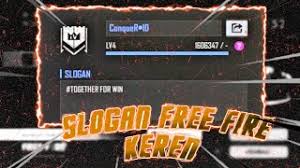 Slogan guild ff keren bahasa indonesia. Slogan Guild Free Fire Keren Best Slogans For Guild Free Fire Youtube
