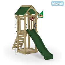 Wooden Climbing Frame Tiki Tower Tarpaulin Roof Wooden Climbing Frame Climbing Frame Kids Yard