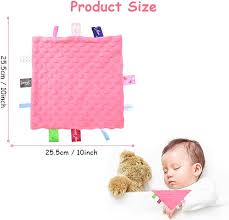 PATPAT® Baby Towel for New Born, Baby Blankets Newborn 0-2Years, Baby  Security Blanket Appease Blankets with Colorful Tags, Soft Touch Plush  Blanket for New Born Baby, Square Soothing Sensory Blanket : Amazon.in: