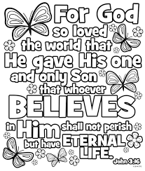 John 3 16 coloring page free bible verse coloring page John 3 16 Coloring Pages Coloring Home