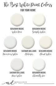 The Best White Paint Colors Best White Paint White Paint Colors Decorators White Benjamin Moore