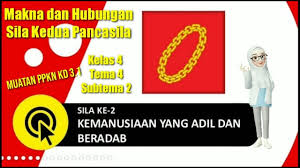 Simbol pancasila sila kedua ini digambarkan dengan mata rantai emas berbentuk lingkaran dan persegi yang saling berkaitan hingga membentuk suatu lingkaran. Makna Hubungan Simbol Dengan Sila Kedua Pancasila Youtube
