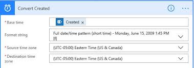 Check the time zone offset and clock change schedules. Solved Formatting Date And Time In Ms Flow Power Platform Community