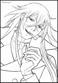 Wrestling coloring pages for boys printable free 10. Anime Coloring Pages Black Butler Coloring And Drawing