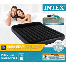 Intex Dura Beam Standard Pillow Rest Classic Airbed Mattress Queen Air Bed Standard Pillow Classic Pillows