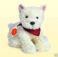 West Highland Terrier Westie Soft Toy Teddy Hermann Bamse