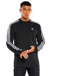 Adidas originals men's white cactus long sleeve tee. Tre Caustico Lavello Long T Shirt Adidas Zecca Ali Stazionario