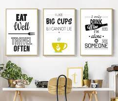 It is quite general for the interior of a home to be utilized to exhibit art prints, paintings or distinctive drawings. Black And White Kitchen Decor Wine Letters Canvas Painting Wall Art Pop Poster Print Pictures For Dining Room Home Decor Nordic Wall Canvas Home And Decoration