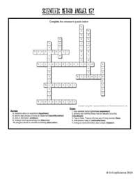 Working with a pencil and paper is one of the most satisfying ways to solve puzzles. Printable Scientific Method Reading And Crossword Puzzle By Drcreelscience