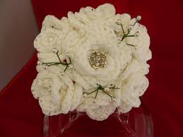 Shop.alwaysreview.com has been visited by 1m+ users in the past month Crochet Flower Bridal Bouquet Front View Crochet By Me Crochet Wedding Crochet Flowers Paper Flowers