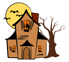 Haunted House Color Haunted House Clipart Halloween Haunted Houses House Colors
