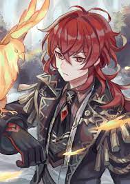 Diluc Genshin Impact Artist Https Www Pixiv Net En Users 349264 Impact Trash Of The Counts Family Anime Guys