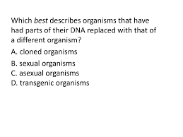 Transgene a gene that is taken from one organism and inserted into the germ line of another organism so that it is replicated as part of the genome and present in all the recipient's cells. Hw Brf 48 Things Due Friday Ppt Download