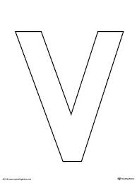 The english alphabet consists of 26 letters. Uppercase V