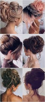 The Prettiest Wedding Hairstyles Messy Updo Easy Bridal Hairstyles Updo For Long Hair We Medium Length Hair Styles Long Hair Updo Updos For Medium Length Hair