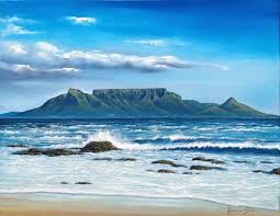 Purchase Artwork Table Mountain Oil Painting By South African Artist Adrian Van Staden Mountain Artwork Seascapes Art African Artwork