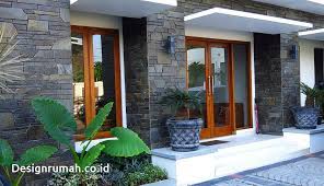 Dengan kreativitas maka taman minimalis bisa. Desain Rumah Depan Batu Alam