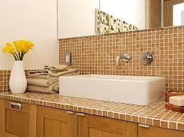 So many bathroom countertop ideas and materials come with different pluses. Tile Bathroom Countertops Hgtv